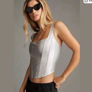 Maeve Silver Sleeveless Blouse